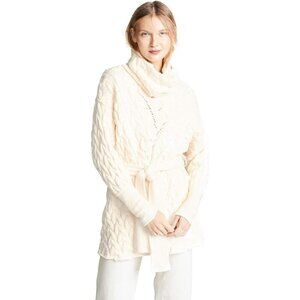 Free People Knit Sweater Size Small S Ivory Turtleneck Cable Long Sleeve New B54